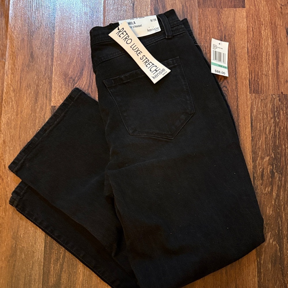 Kensie Women's High Rise Black Jeans